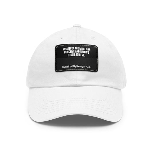 Dad Hat with Leather Patch (Rectangle)