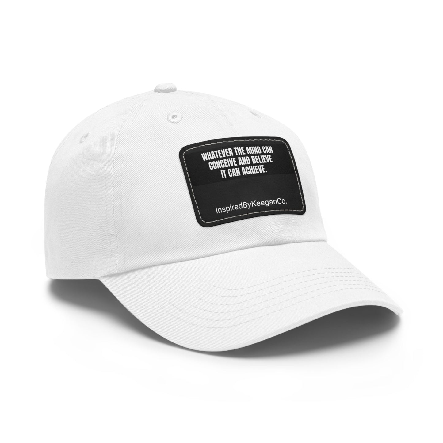 Dad Hat with Leather Patch (Rectangle)