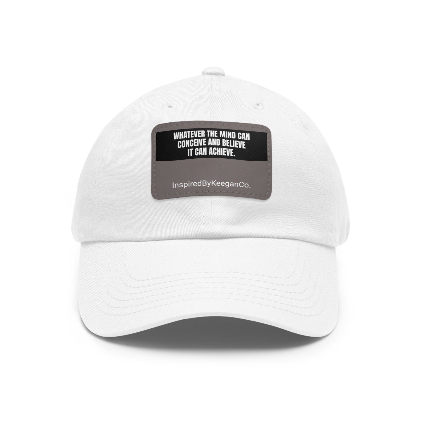 Dad Hat with Leather Patch (Rectangle)